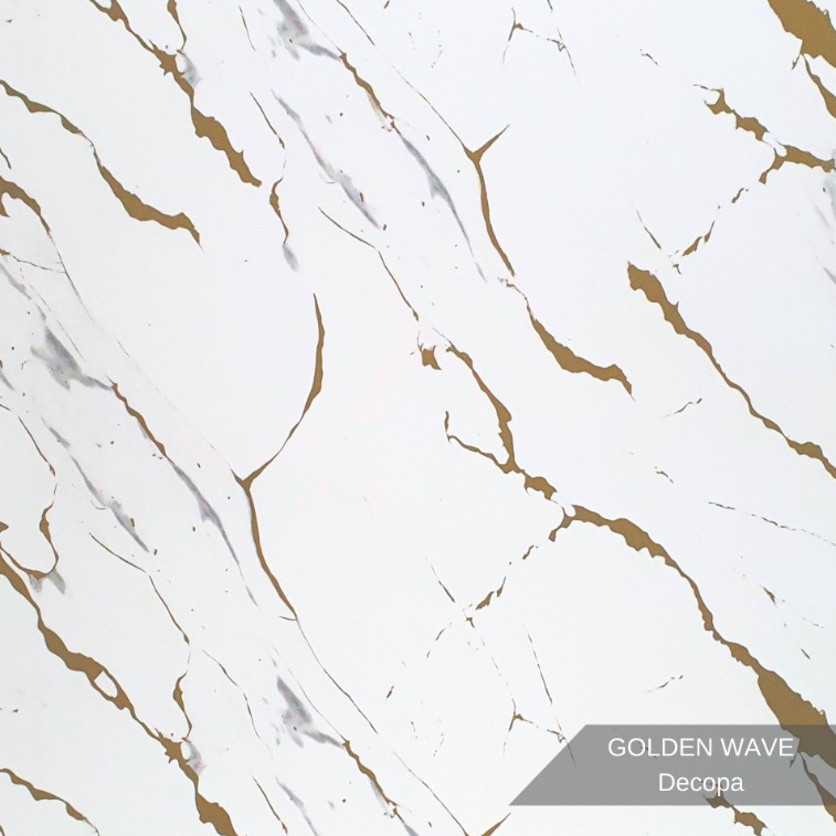 DEPA GOLDEN WAVE | 122X244CM | PVC DUVAR PANELİ