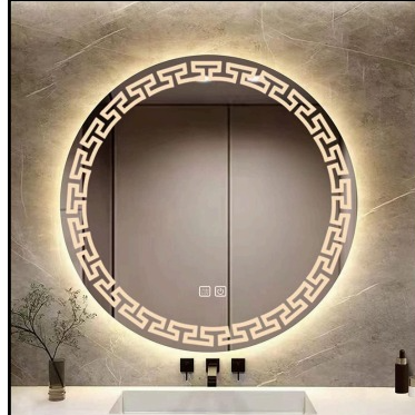70CM YUVARLAK VERSACE | DOKUNMATİK TUŞLU AYNA